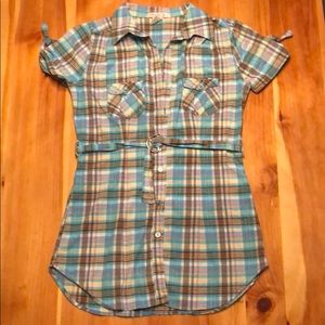 Arden B. Flannel tunic